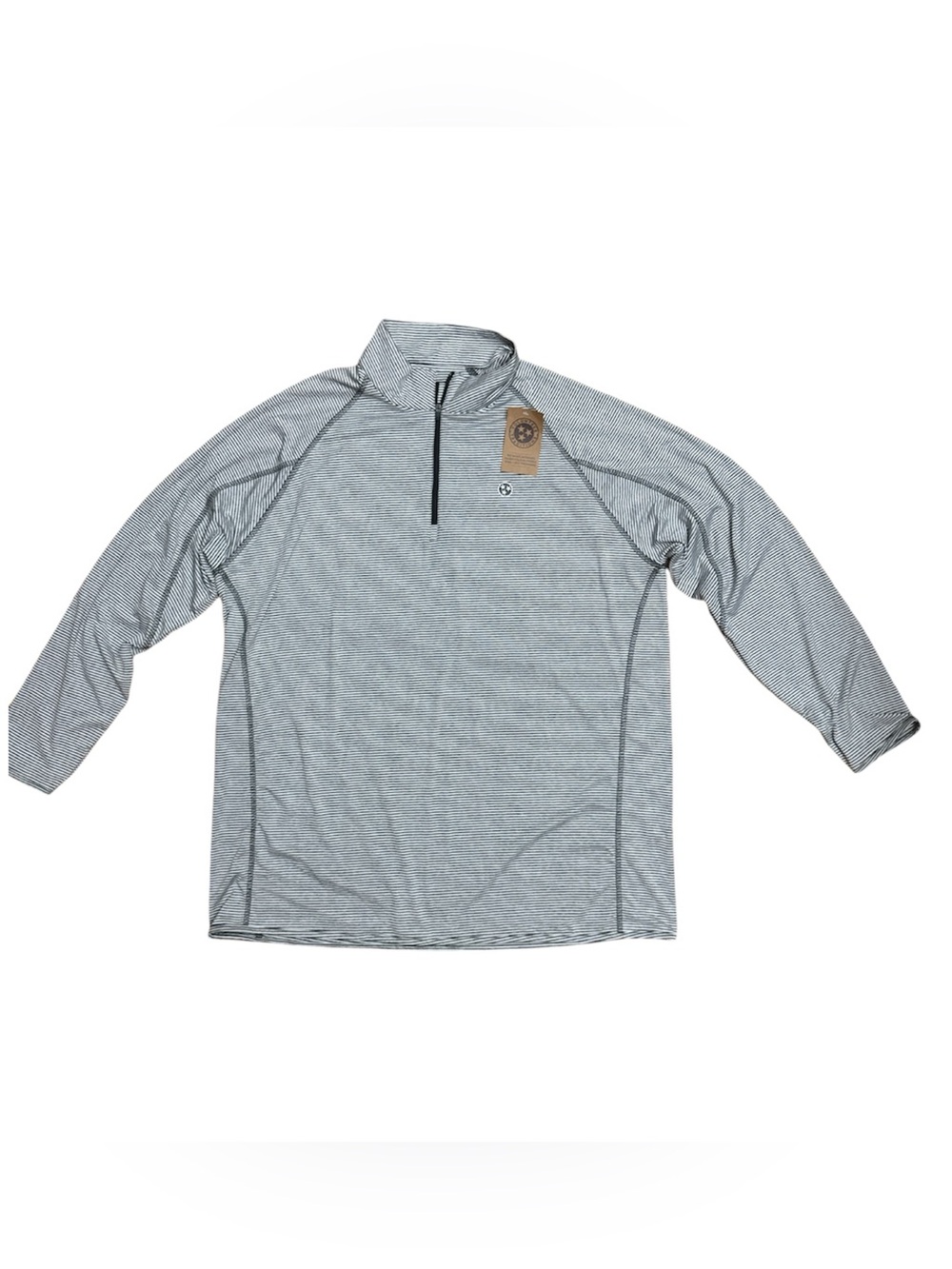 Volunteer Tradition Men's Striped Performance 3/4 Zip Pullover